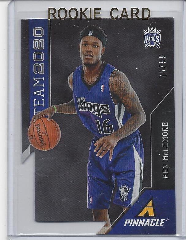 BEN MCLEMORE 2013-14 PINNACLE TEAM 2020 DIE CUT RC #D 75/99