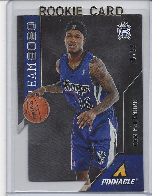 BEN MCLEMORE 2013-14 PINNACLE TEAM 2020 DIE CUT RC #D 75/99