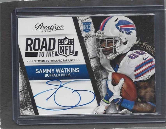SAMMY WATKINS 2014 PRESTIGE ROAD TO THE NFL ON CARD ROOKIE AUTO RC #4
