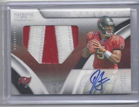 JOSH FREEMAN 2009 NATIONAL TREASURES RPA JUMBO 2 COLOR PATCH AUTO RC #D 79/99