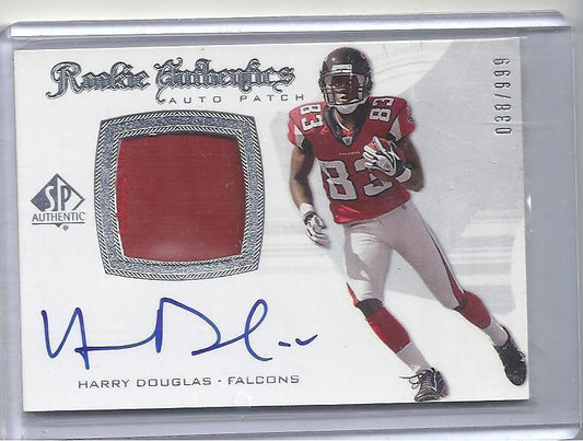 HARRY DOUGLAS 2009 SP AUTHENTIC RPA PATCH AUTO RC #D 38/999