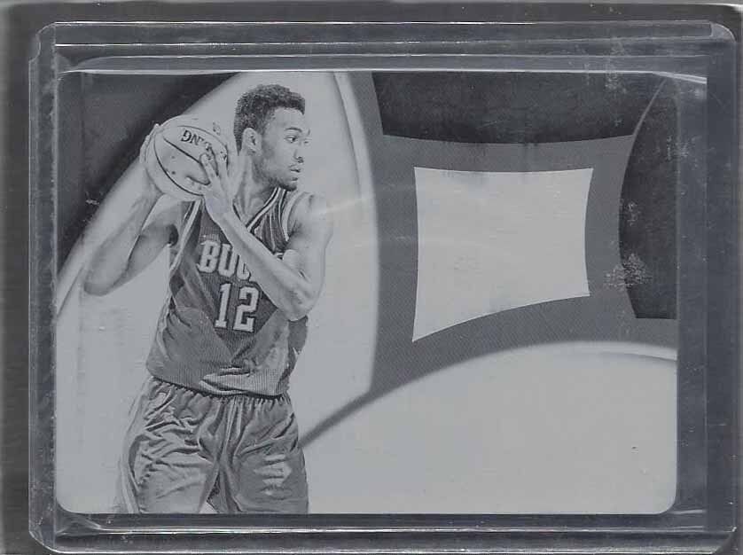 JABARI PARKER 2014-15 IMMACULATE PREMIUM AUTO PATCH BLACK PRINTING PLATE RC 1/1