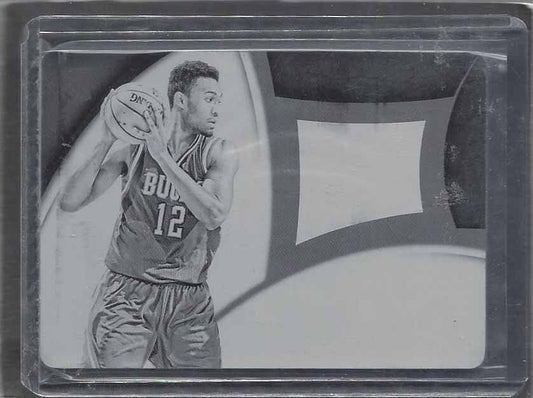 JABARI PARKER 2014-15 IMMACULATE PREMIUM AUTO PATCH BLACK PRINTING PLATE RC 1/1