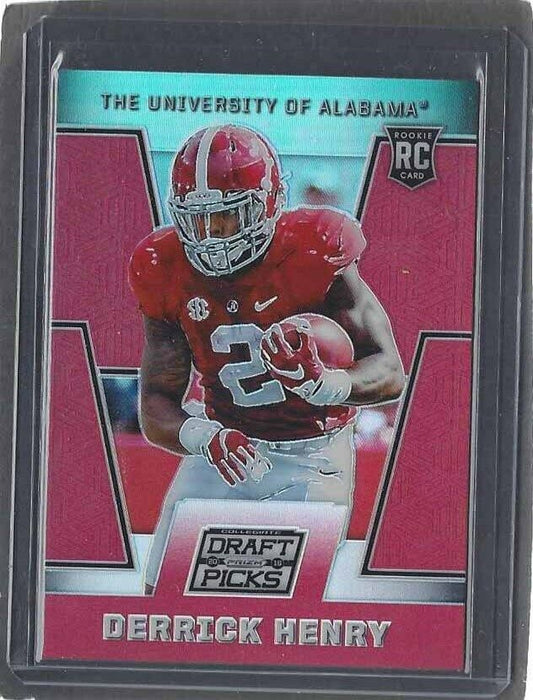 DERRICK HENRY 2016 PANINI PRIZM RARE SSP RED PRIZMS ROOKIE RC #108