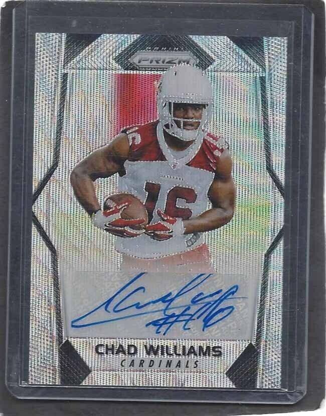 CHAD WILLIAMS 2017 PANINI PRIZM BLUE WAVE PRIZMS ROOKIE AUTO RC /149
