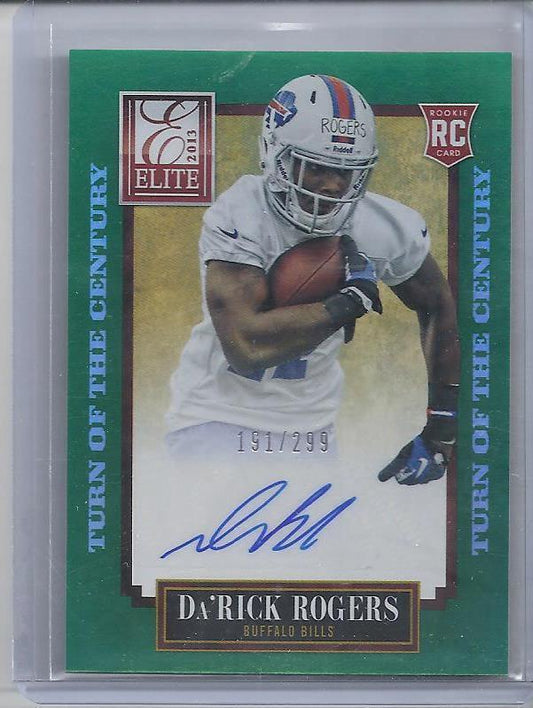 DA'RICK ROGERS 2013 ELITE TURN OF THE CENTURY COLTS AUTO RC #D 191/299