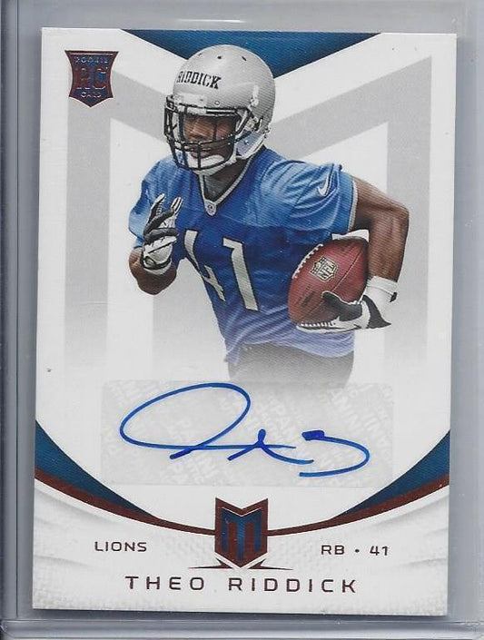 THEO RIDDICK 2013 PANINI MOMENTUM LIONS AUTO RC #D 288/599