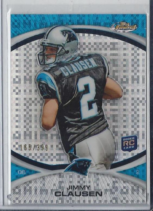 JIMMY CLAUSEN 2010 TOPPS FINEST XFRACTOR REFRACTOR RC #D /399