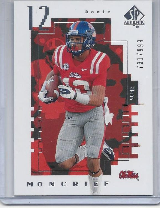 DONTE MONCRIEF 2014 SP AUTHENTIC FUTURE WATCH ROOKIE RC #D 731/999