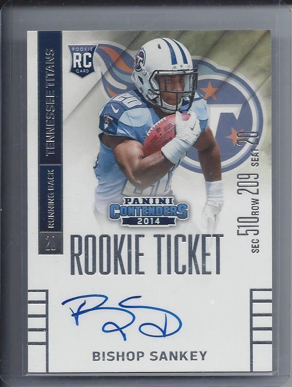 BISHOP SANKEY 2014 PANINI CONTENDERS TITANS ROOKIE TICKET TRUE RC AUTO #234