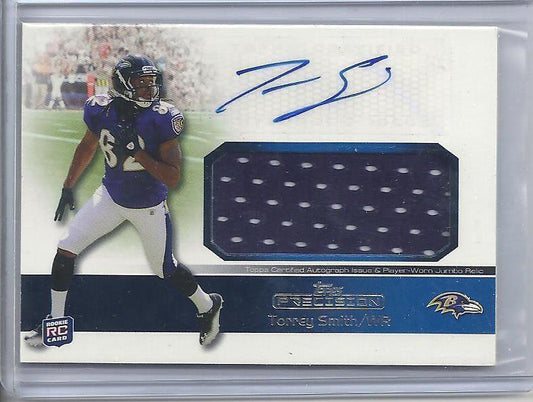 TORREY SMITH 2011 TOPPS PRECISION JUMBO JERSEY RELIC AUTO RC