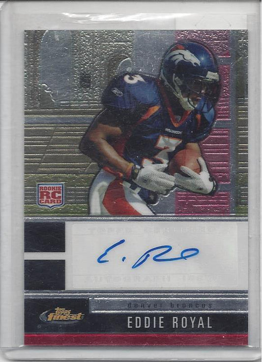 EDDIE ROYAL 2008 TOPPS FINEST AUTO RC #142