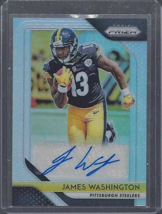 JAMES WASHINGTON 2018 PANINI PRIZM SILVER PRIZMS ROOKIE AUTO RC