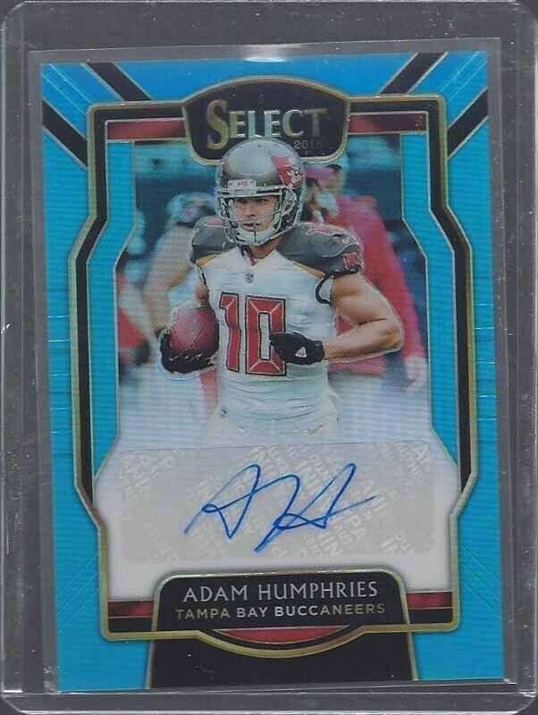 ADAM HUMPHRIES 2019 SELECT LIGHT BLUE PRIZM AUTO #D 17/49