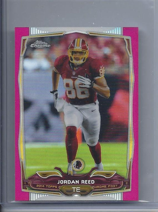 JORDAN REED 2014 TOPPS CHROME MINI PINK REFRACTOR #D 2/25