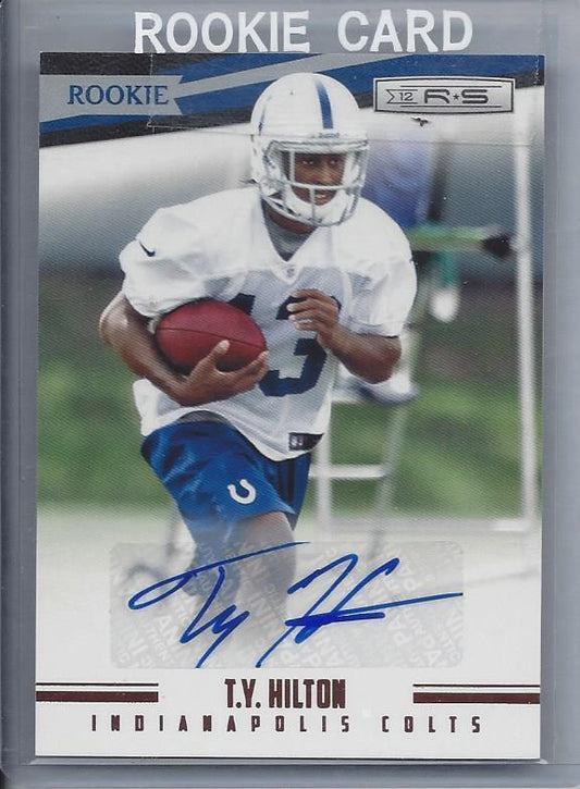 T.Y. HILTON 2012 ROOKIES & STARS COLTS ROOKIE AUTO RC #D 327/399