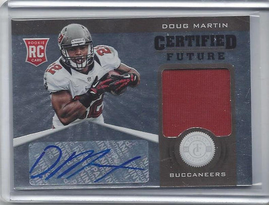 DOUG MARTIN 2012 TOTALLY CERTIFIED FUTURE BUCCANEERS JERSEY AUTO RC #D 122/175