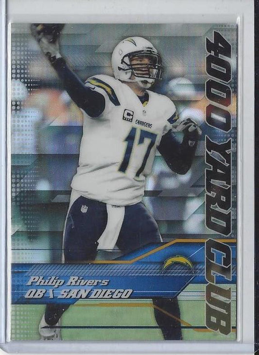 PHILIP RIVERS 2014 TOPPS CHROME 4000 YARD CLUB SP REFRACTOR SHORT PRINT #7