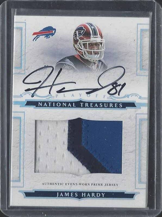 JAMES HARDY 2008 NATIONAL TREASURES JUMBO RPA 3 COLOR PATCH AUTO RC #D 68/99