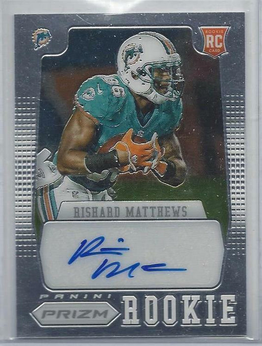 RISHARD MATTHEWS 2012 PANINI PRIZM DOLPHINS AUTO RC #D /499