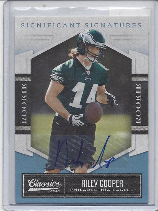 RILEY COOPER 2010 CLASSICS SIGNIFICANT SIGNATURES PLATINUM AUTO RC #D 11/25