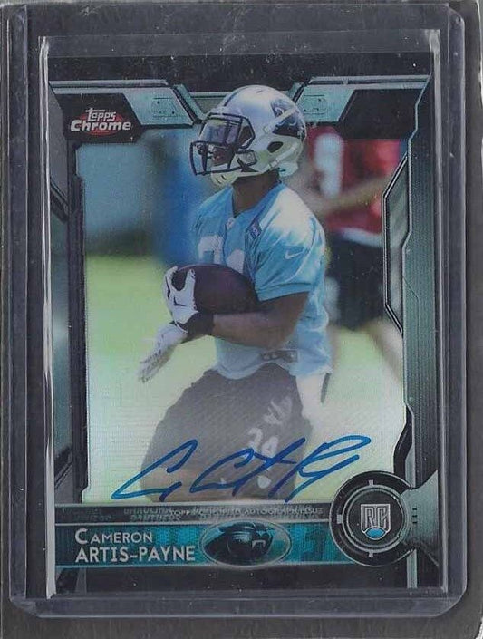 CAMERON ARTIS-PAYNE 2015 TOPPS CHROME BLACK REFRACTOR ON CARD AUTO RC #D /25