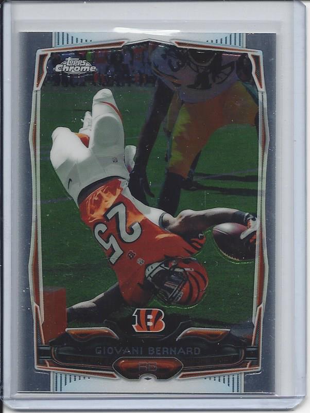 GIOVANI BERNARD 2014 TOPPS CHROME SP PHOTO VARIATION SHORT PRINT #63