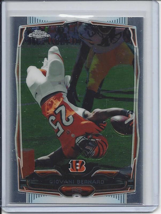 GIOVANI BERNARD 2014 TOPPS CHROME SP PHOTO VARIATION SHORT PRINT #63
