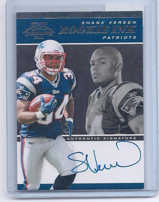 SHANE VEREEN 2011 PLAYOFF CONTENDERS ROOKIE INK SP SHORT PRINT ON CARD RC AUTO