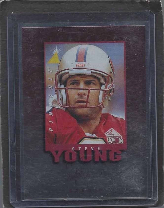 STEVE YOUNG 1997 PINNACLE INSCIPTIONS CAREER BESTS ON CARD AUTO #D 867/1900