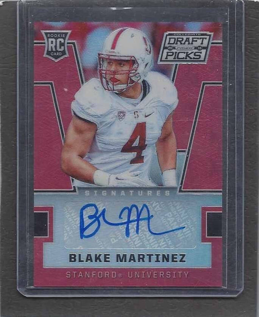 BLAKE MARTINEZ 2016 PANINI PRIZM DRAFT PICKS RED RETAIL SP PRIZMS AUTO RC