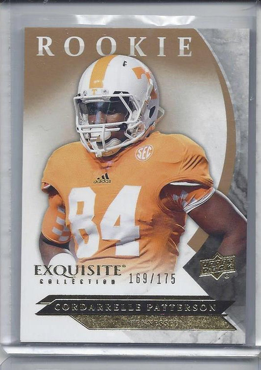 CORDARRELLE PATTERSON 2012 UD EXQUISITE XRC ADVANCE ROOKIE RC #D 169/175