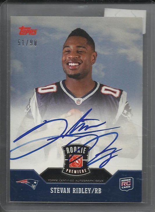 STEVAN RIDLEY 2011 TOPPS ROOKIE PREMIERE PHOTO SHOOT ON CARD AUTO RC #D /90