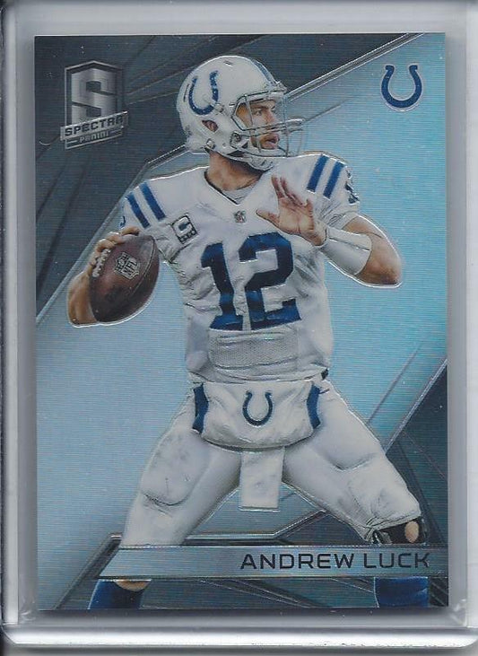 ANDREW LUCK 2015 PANINI SPECTRA PRIZM REFRACTOR #D 58/99