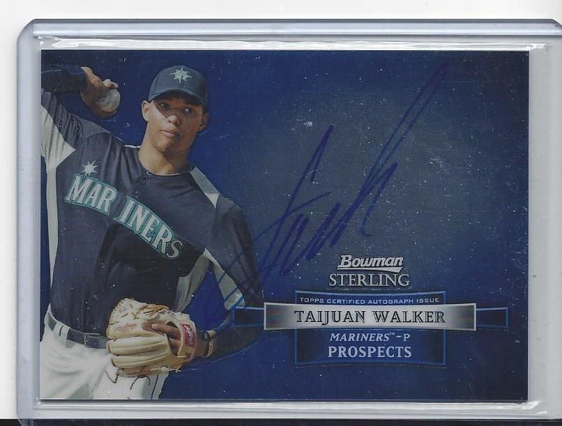TAIJUAN WALKER 2012 BOWMAN STERLING PROSPECT ON CARD AUTO