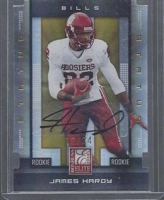 JAMES HARDY 2008 DONRUSS ELITE STATUS GOLD DIE CUT ROOKIE AUTO RC #D 12/24