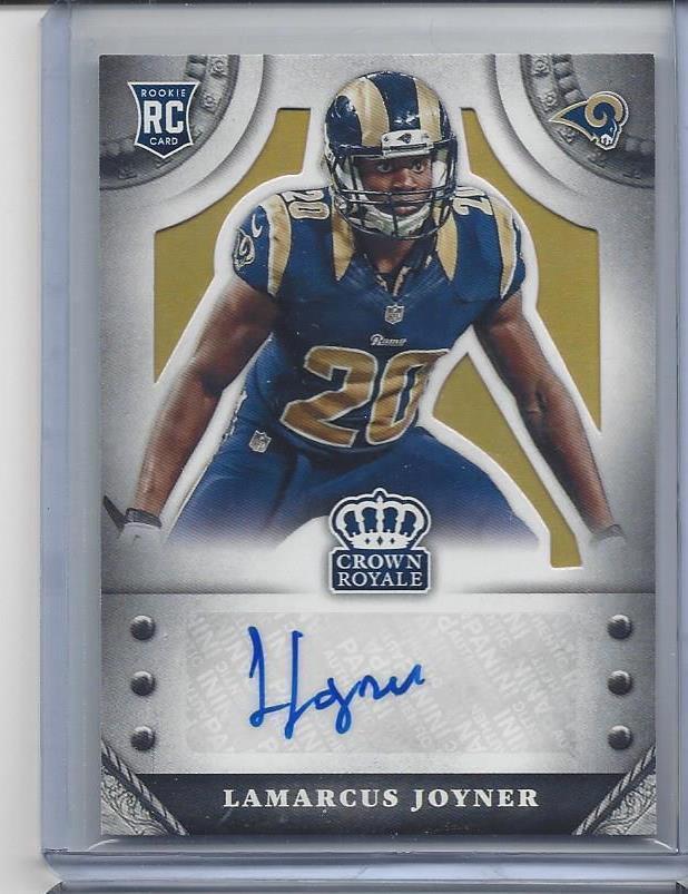1/1 LAMARCUS JOYNER 2014 CROWN ROYALE GOLD AUTO RC #D 20/49 ( HIS JERSEY #20!! )