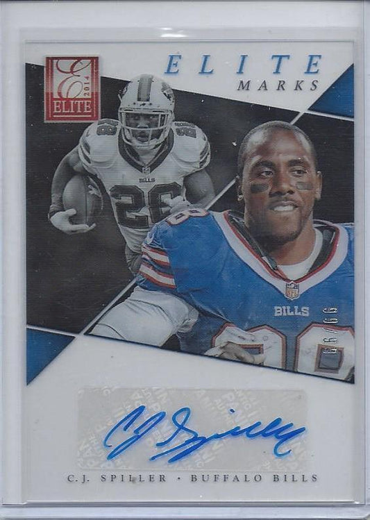 C.J. SPILLER 2014 ELITE MARKS ACETATE AUTO #D 99/99