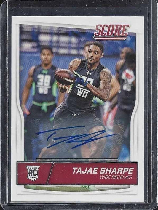 TAJAE SHARPE 2016 SCORE TITANS ROOKIE AUTO RC #375
