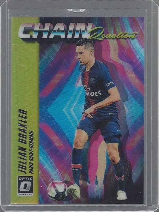 JULIAN DRAXLER 2018-19 DONRUSS OPTIC CHAIN REACTION GOLD PRIZM HOLO #D 5/10