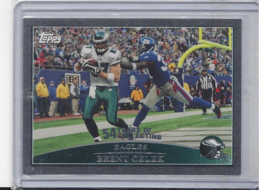 BRENT CELEK 2009 TOPPS 54 YEARS OF COLLECTING BLACK PARALLEL #D 44/54