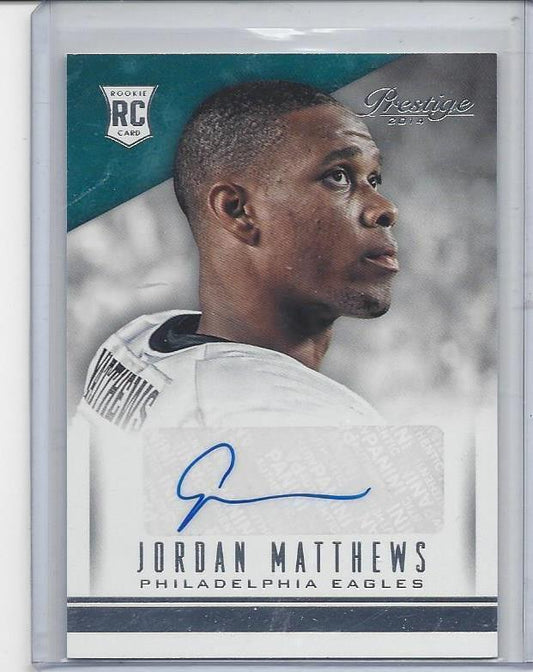 JORDAN MATTHEWS 2014 PRESTIGE EAGLES AUTO RC #254