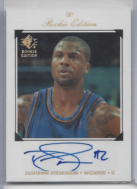 DESHAWN STEVENSON 2007-08 SP ROOKIE EDITION WIZARDS AUTO #207