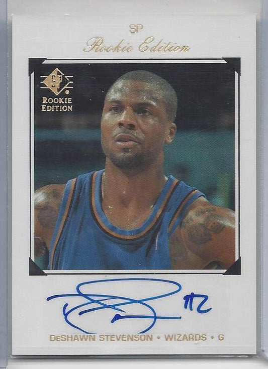 DESHAWN STEVENSON 2007-08 SP ROOKIE EDITION WIZARDS AUTO #207