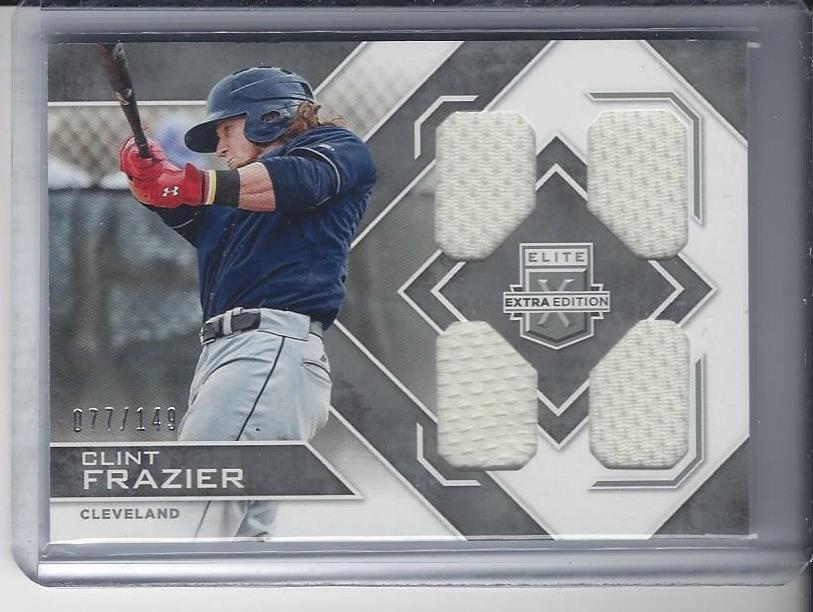 CLINT FRAZIER 2016 ELITE EXTRA EDITION QUAD JERSEY #D 77/149