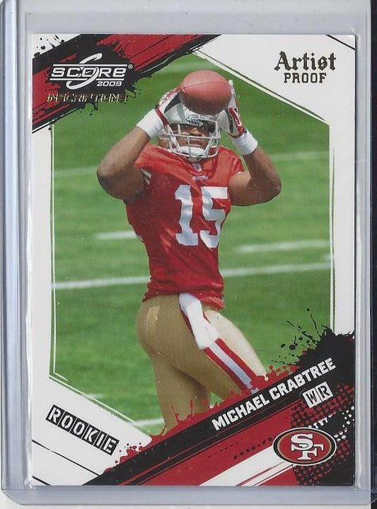 MICHAEL CRABTREE 2009 SCORE INSCRIPTIONS ARTIST PROOF RC #D 1/32