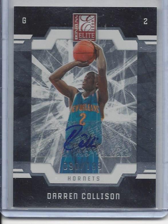 DARREN COLLISON 2009-10 DONRUSS ELITE AUTO RC #D 90/199
