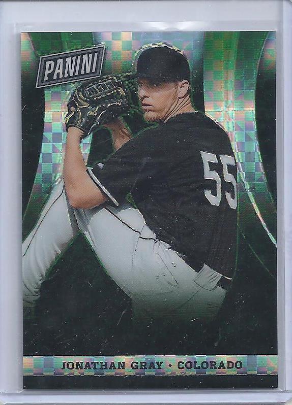 JONATHAN GRAY 2014 PANINI NATIONAL VIP GOLD PACKS GREEN X-FRACTOR #D 5/5