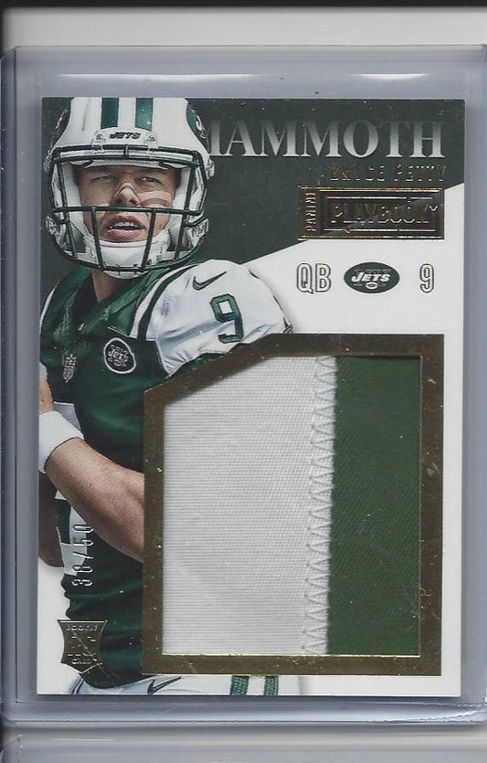 BRYCE PETTY 2015 PANINI PLAYBOOK MAMMOTH JUMBO 2 COLOR JETS PATCH RC #D 38/50