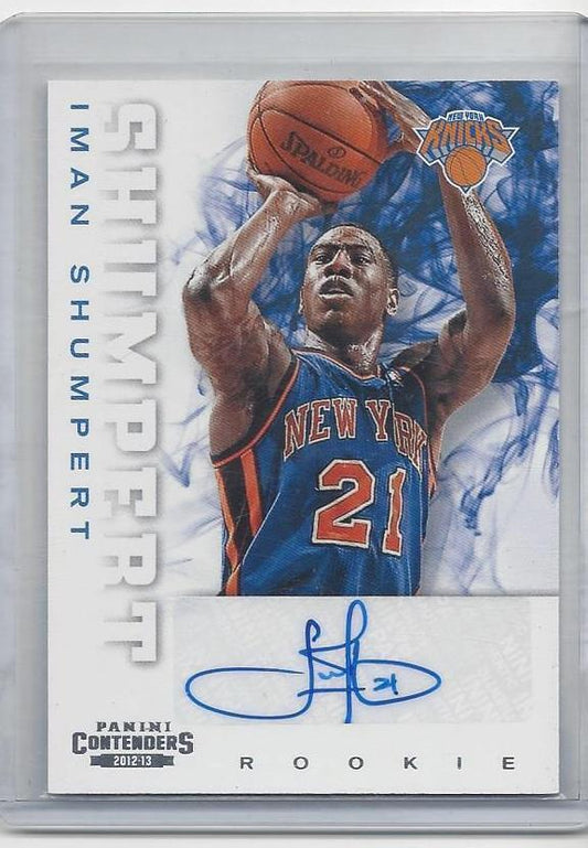 IMAN SHUMPERT 2012-13 PANINI CONTENDERS ROOKIE AUTO RC #267